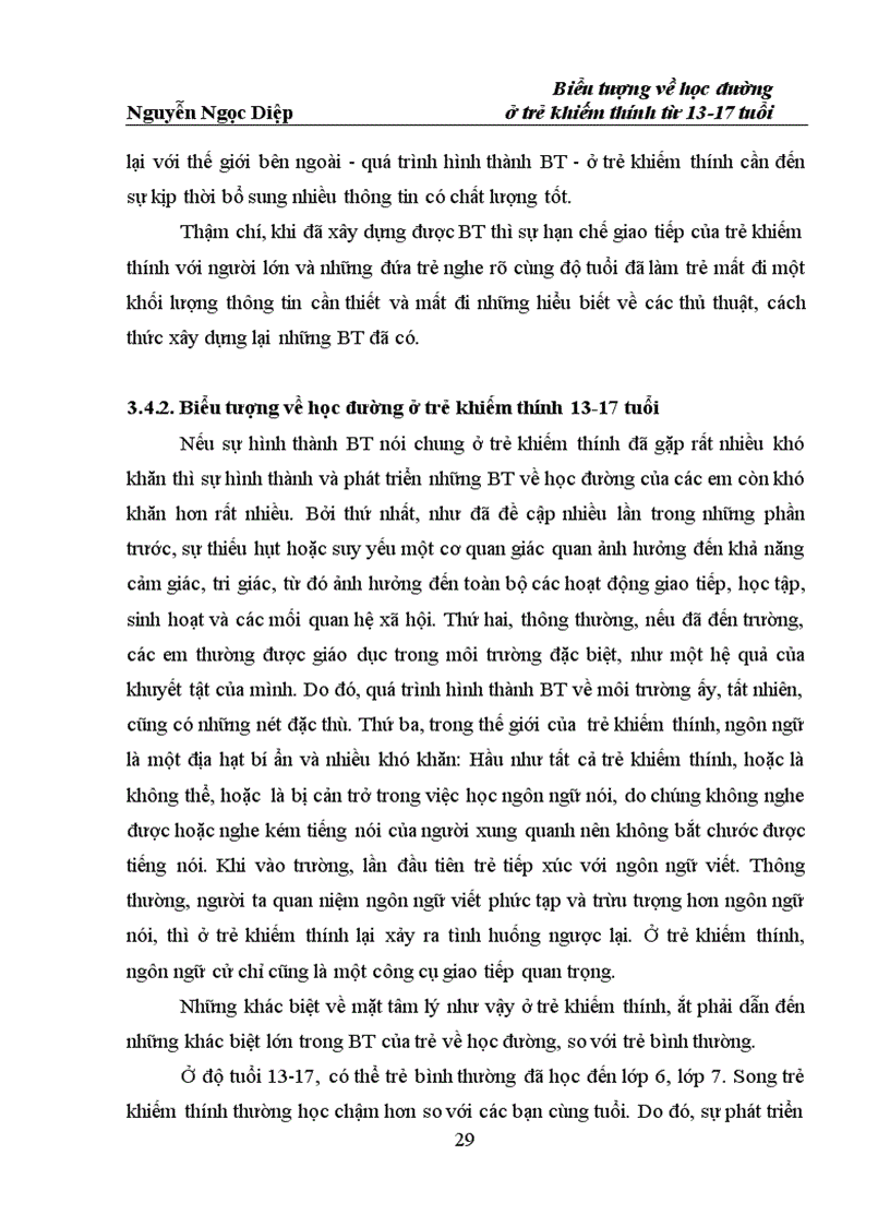 image for page Biểu tượng về học đường ở trẻ khiếm thính từ 13 17 tuổi một số vấn đề lý luận