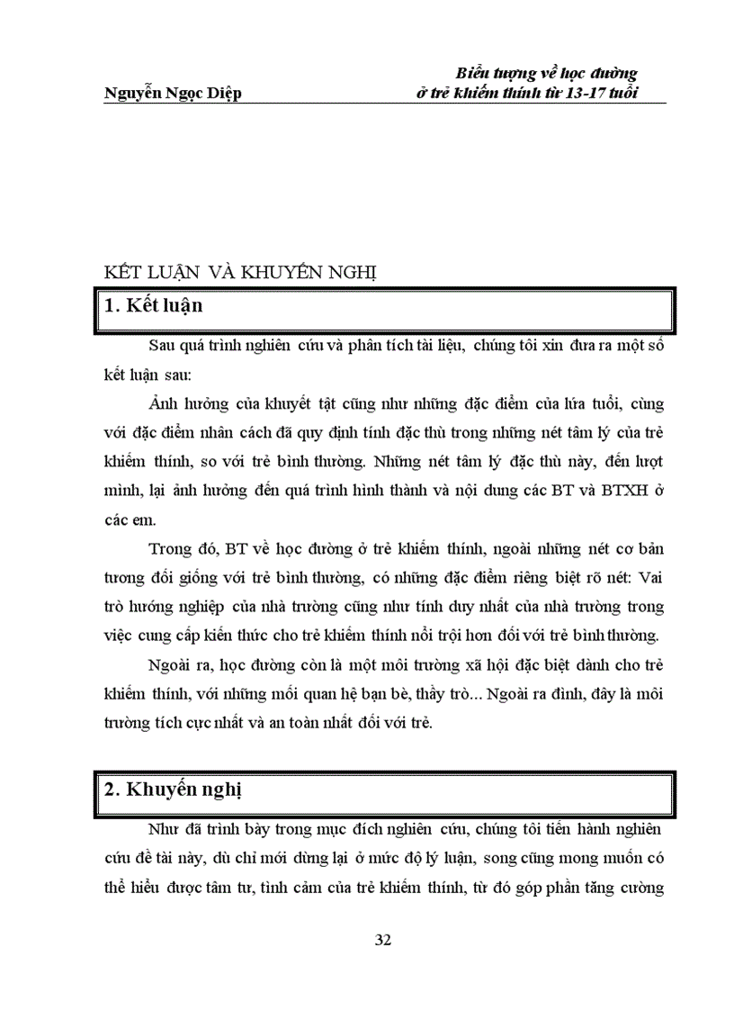 image for page Biểu tượng về học đường ở trẻ khiếm thính từ 13 17 tuổi một số vấn đề lý luận