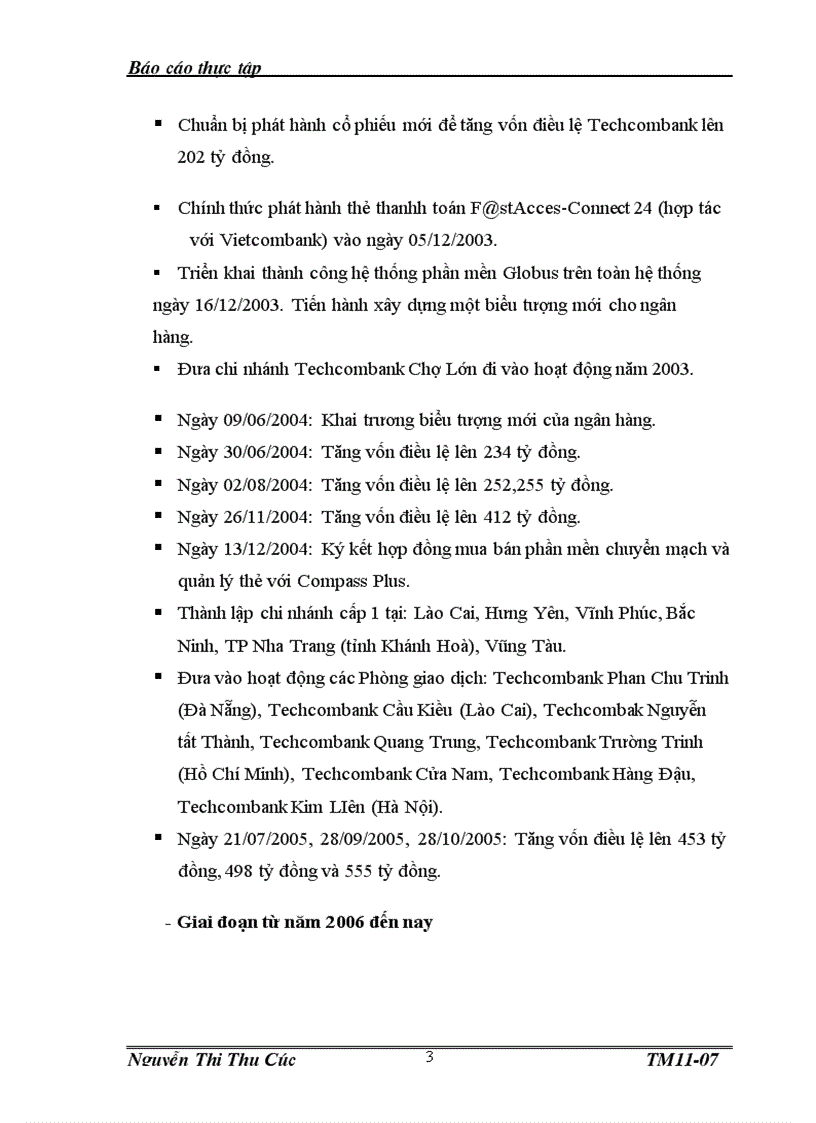 image for page Báo cáo thực tập tại Ngân hàng thương mại cổ phần Kỹ thương Việt Nam Techcombank