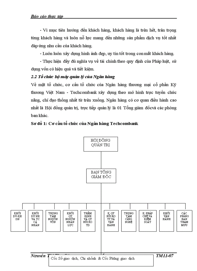 image for page Báo cáo thực tập tại Ngân hàng thương mại cổ phần Kỹ thương Việt Nam Techcombank