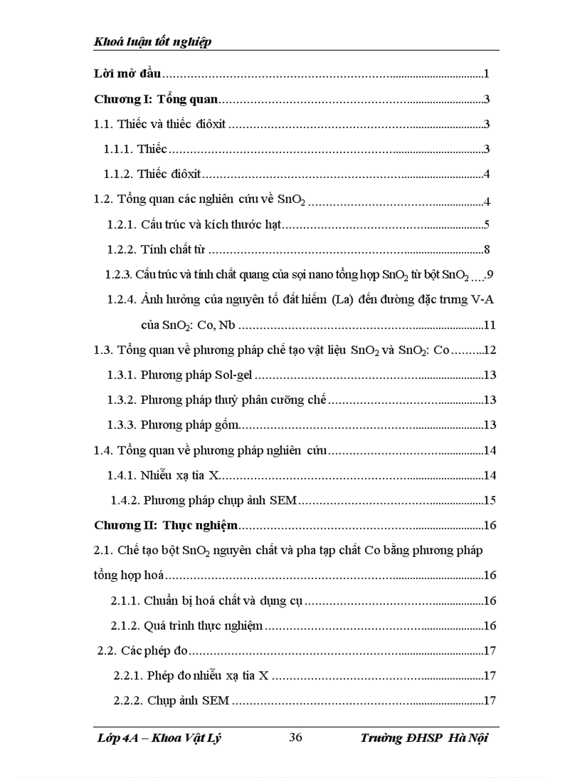 image for page Chế tạo bột SnO2 SnO2 Co và nghiên cứu cấu trúc kích thước hạt tính chất từ của chúng