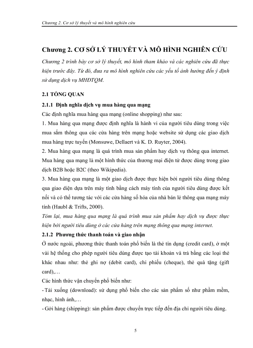 image for page Nghiên cứu các yếu tố ảnh hưởng đến ý định sử dụng dịch vụ mua hàng điện tử qua mạng Năm 2010
