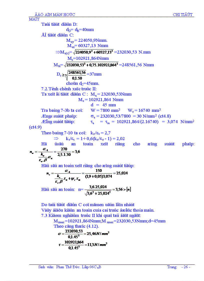image for page Thiết kế hộp giảm tốc hai cấp có cấp nhanh phân đôi