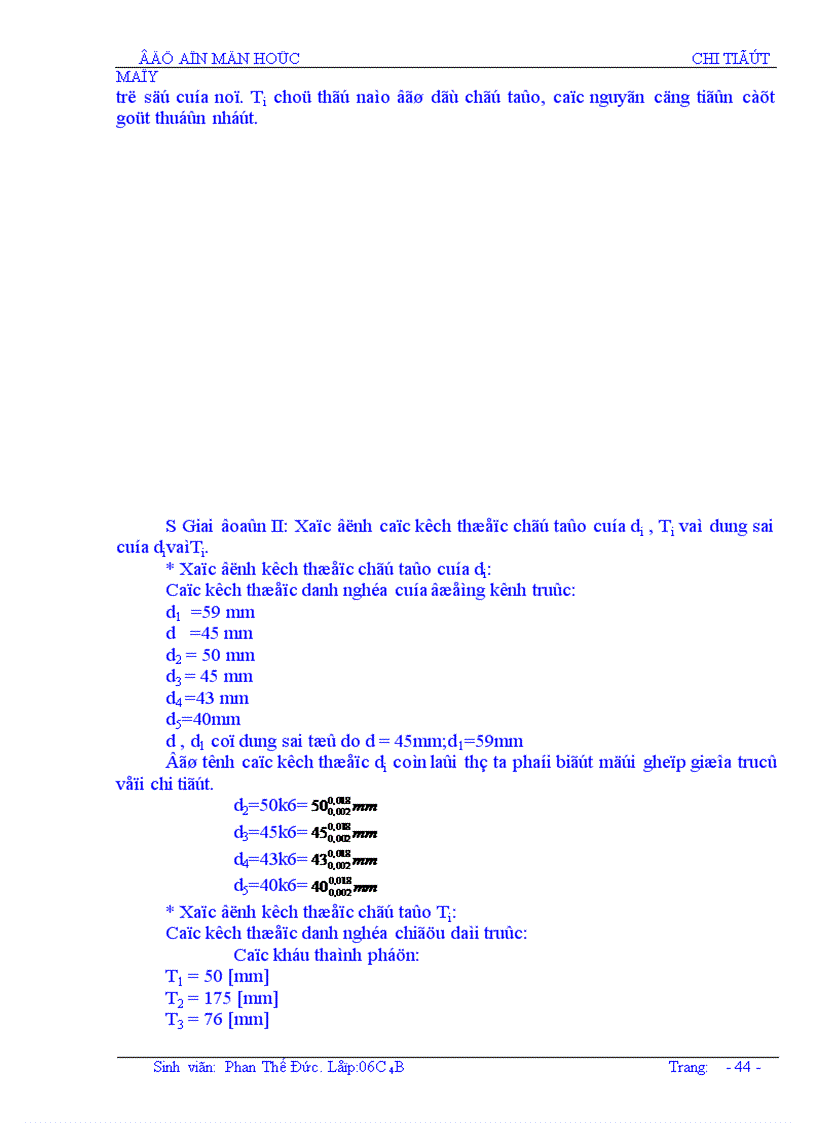 image for page Thiết kế hộp giảm tốc hai cấp có cấp nhanh phân đôi