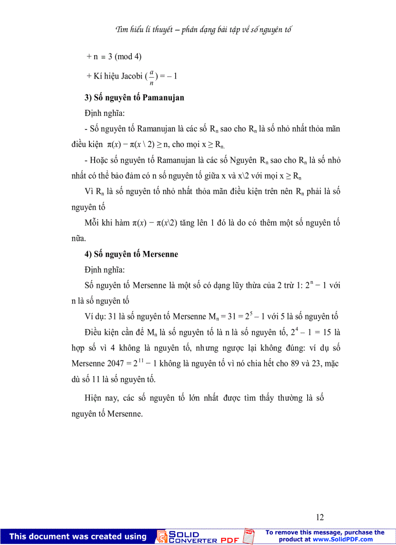 image for page Phân loại bài tập về số nguyên tố