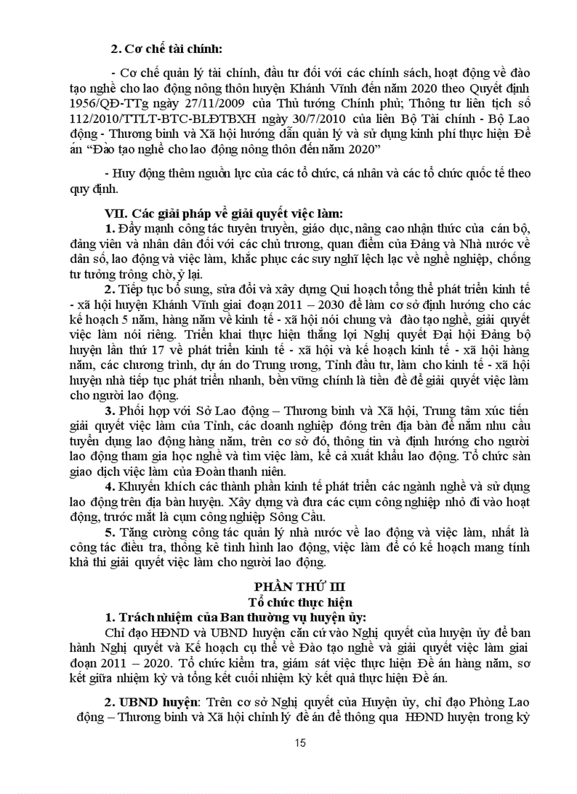 image for page Đào tạo nghề cho lao động nông thôn đến năm 2020 huyện Khánh Vĩnh