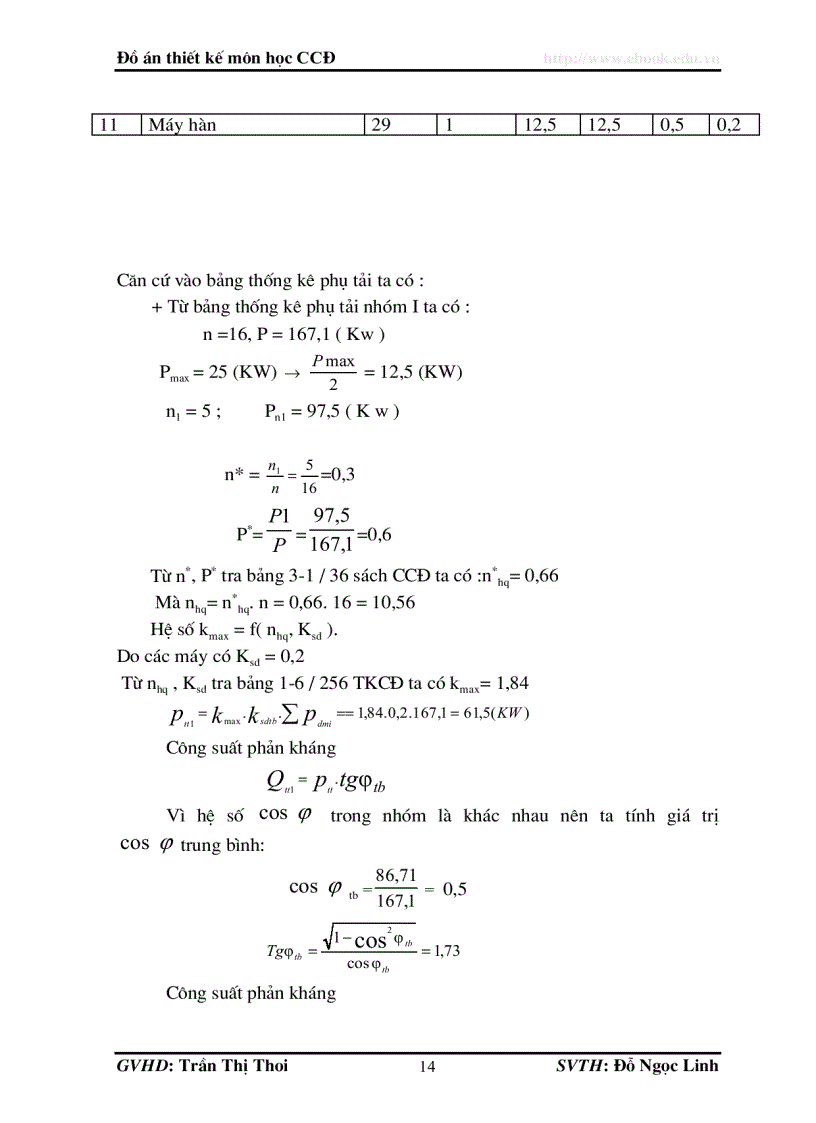 image for page CUNG CẤP ĐIỆN Thiết kế hệ thống cung cấp điện phân xưởng sửa chữa số 2 Nhà máy chế tạo cơ khí