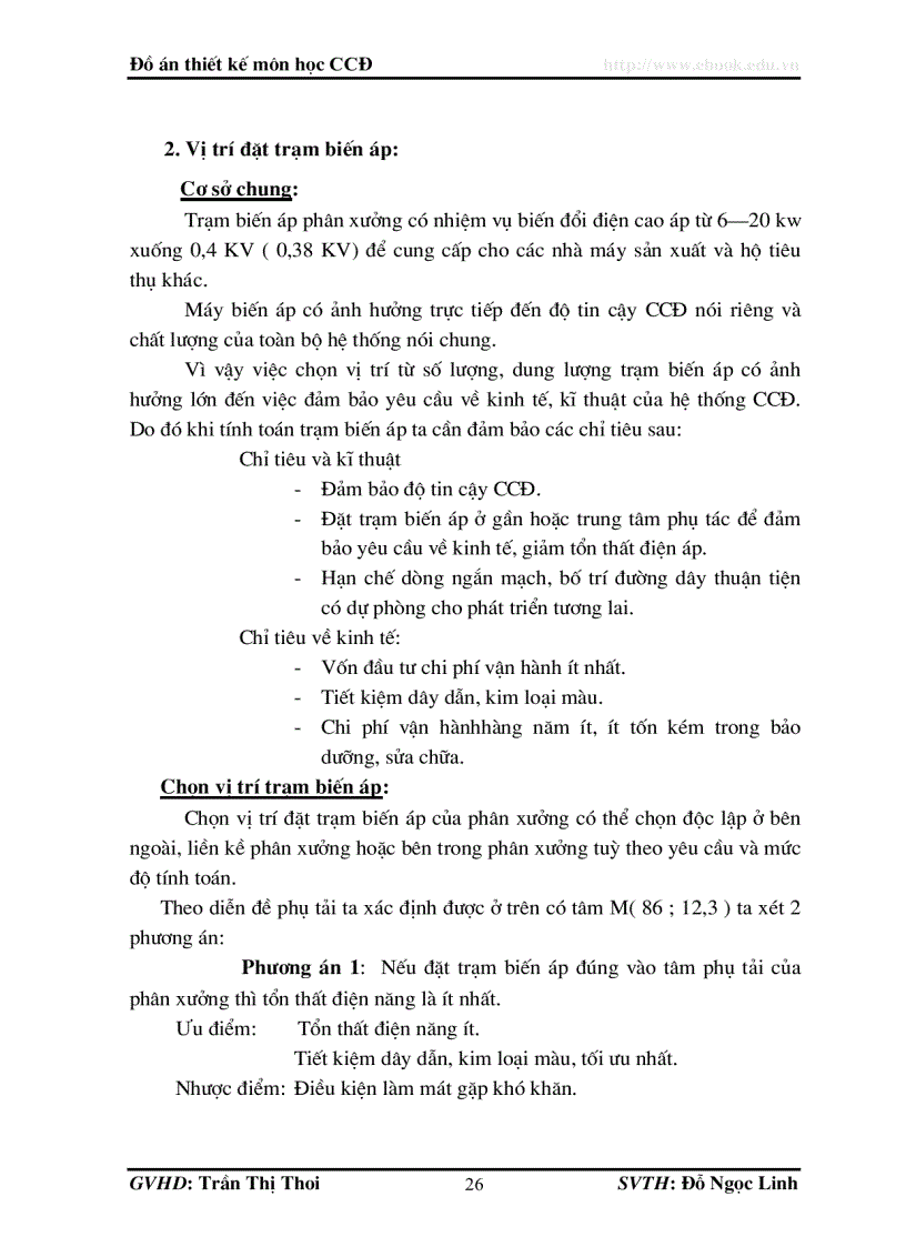 image for page CUNG CẤP ĐIỆN Thiết kế hệ thống cung cấp điện phân xưởng sửa chữa số 2 Nhà máy chế tạo cơ khí