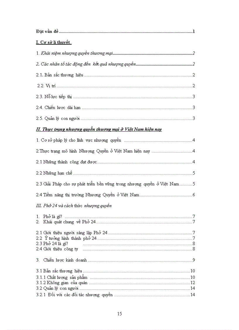 image for page Phở 24 và hình thức nhượng quyền kinh doanh