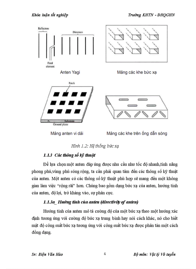 image for page Mô phỏng thiết kế anten yagi hoạt động ở tần số 2 4ghz