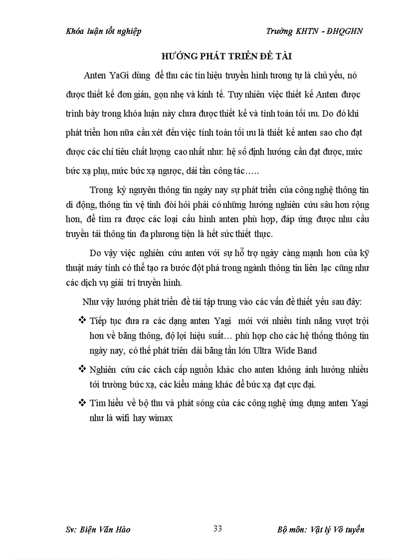 image for page Mô phỏng thiết kế anten yagi hoạt động ở tần số 2 4ghz