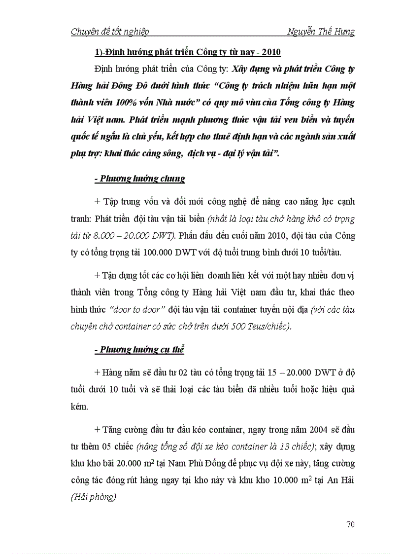 image for page Cao cấp Chính trị Một số giải pháp cơ bản nâng cao hiệu quả sản xuất kinh doanh tại Công ty Hàng hải Đông Đô