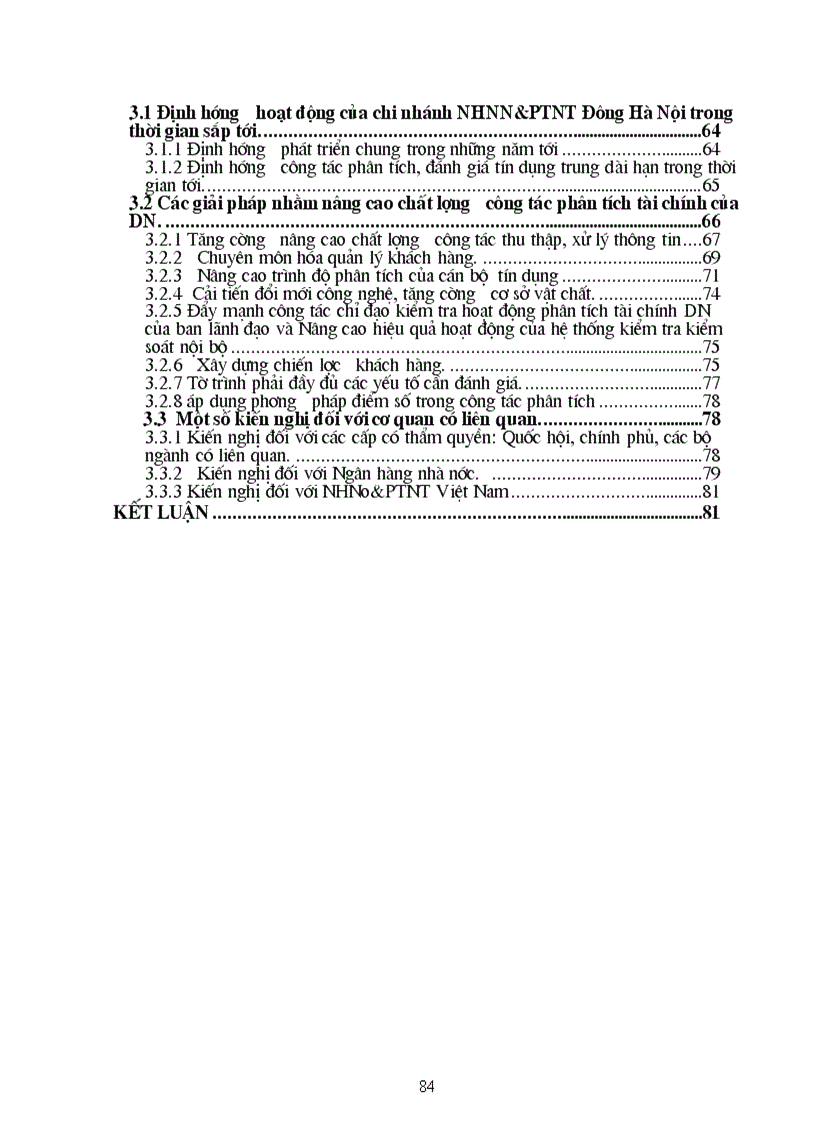 image for page Nâng cao chất lượng công tác phân tích tài chính của DN phục vụ hoạt động tín dụng trung và dài hạn tại chi nhánh NHNo PTNT Đông Hà Nội Thực trạng và giải pháp