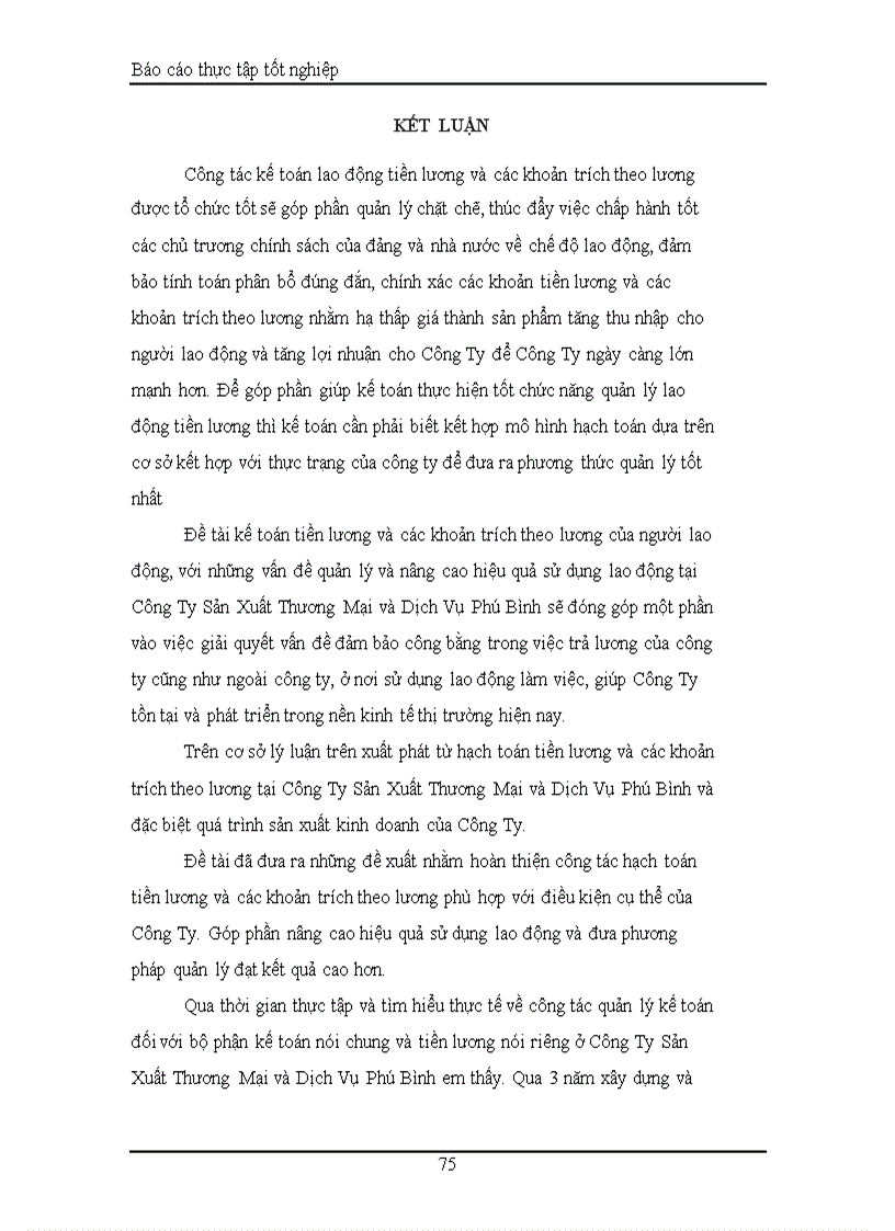 image for page Kế toán tiền lương và các khoản trích theo lương tại Công ty sản xuất Thương Mại và dịch vụ Phú Bình