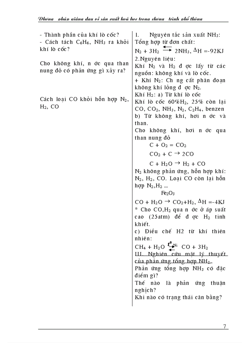 image for page Sáng kiến kinh nghiệm trong dạy học Phương pháp giảng dạy về sản xuất hoá học trong chương trình phổ thông