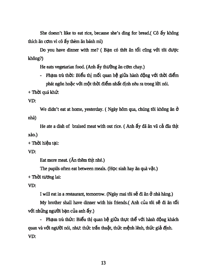 image for page Đối chiếu động từ ăn trong tiếng Việt và tiếng Anh