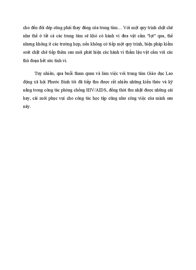 image for page Báo cáo thực tế tại Trung tâm Giáo dục Lao động Xã hội Phước Bình xã Phước Bình huyện Long Thành Tỉnh Đồng Nai