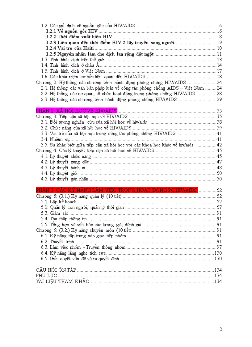 image for page Giáo Trình Xã hội học về HIV AIDS