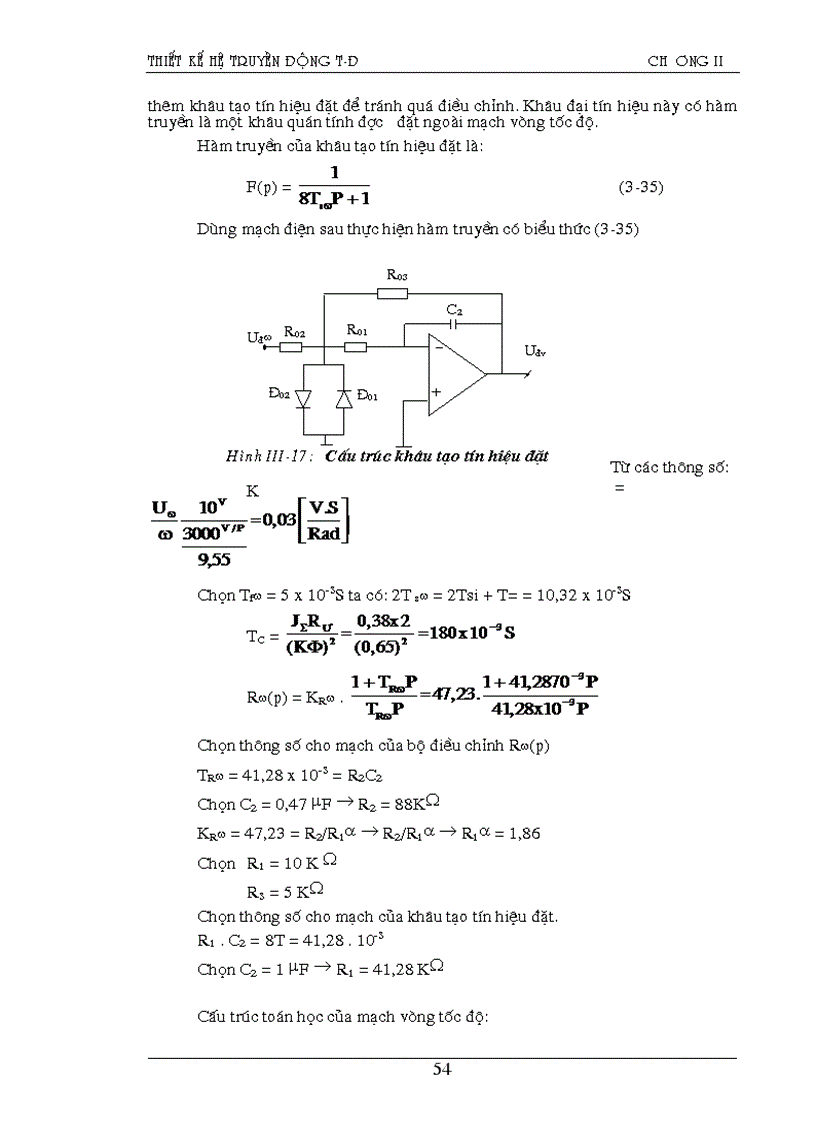 image for page Tính toán thiết kế hệ truyền động T Đ
