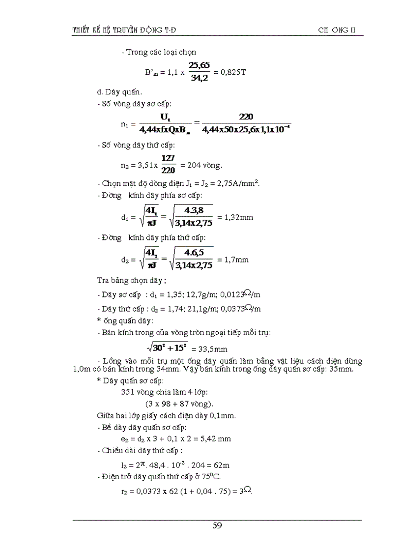image for page Tính toán thiết kế hệ truyền động T Đ