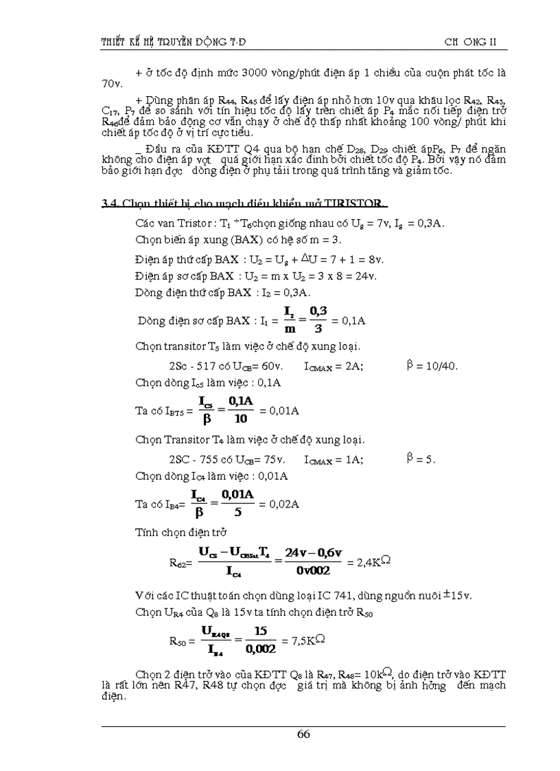 image for page Tính toán thiết kế hệ truyền động T Đ