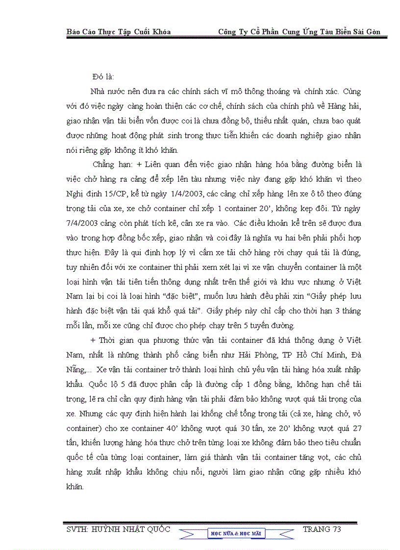 image for page Giao nhận hàng hóa xuất nhập khẩu và những giải pháp phát triển hoạt động giao nhận hàng hóa quốc tế bằng đường biển tại công ty Cổ Phần Cung Ứng Tàu Biển Sài Gòn