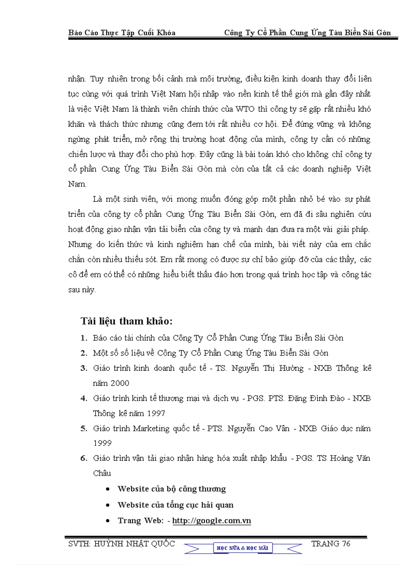 image for page Giao nhận hàng hóa xuất nhập khẩu và những giải pháp phát triển hoạt động giao nhận hàng hóa quốc tế bằng đường biển tại công ty Cổ Phần Cung Ứng Tàu Biển Sài Gòn