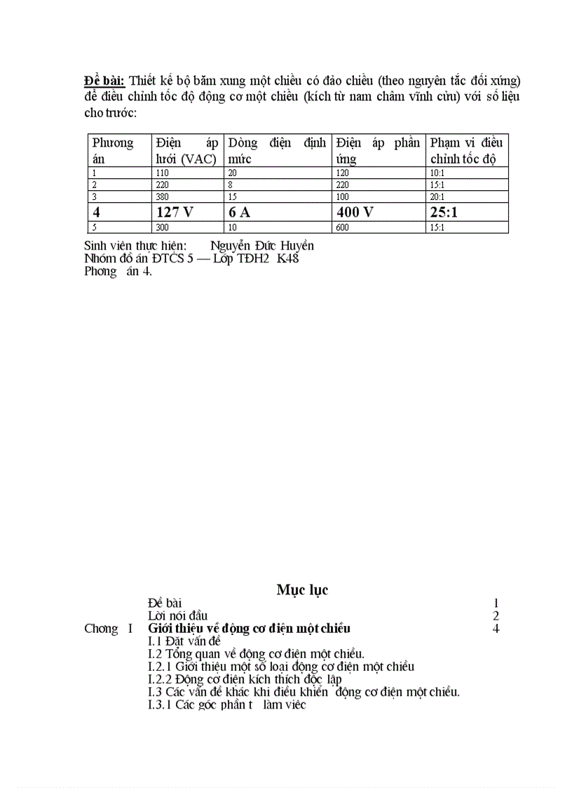 image for page Thiết kế bộ băm xung một chiều có đảo chiều theo nguyên tắc không đối xứng để điều chỉnh tốc độ động cơ điện một chiều kích từ nam châm vĩnh cửu với các số liệu cho trước