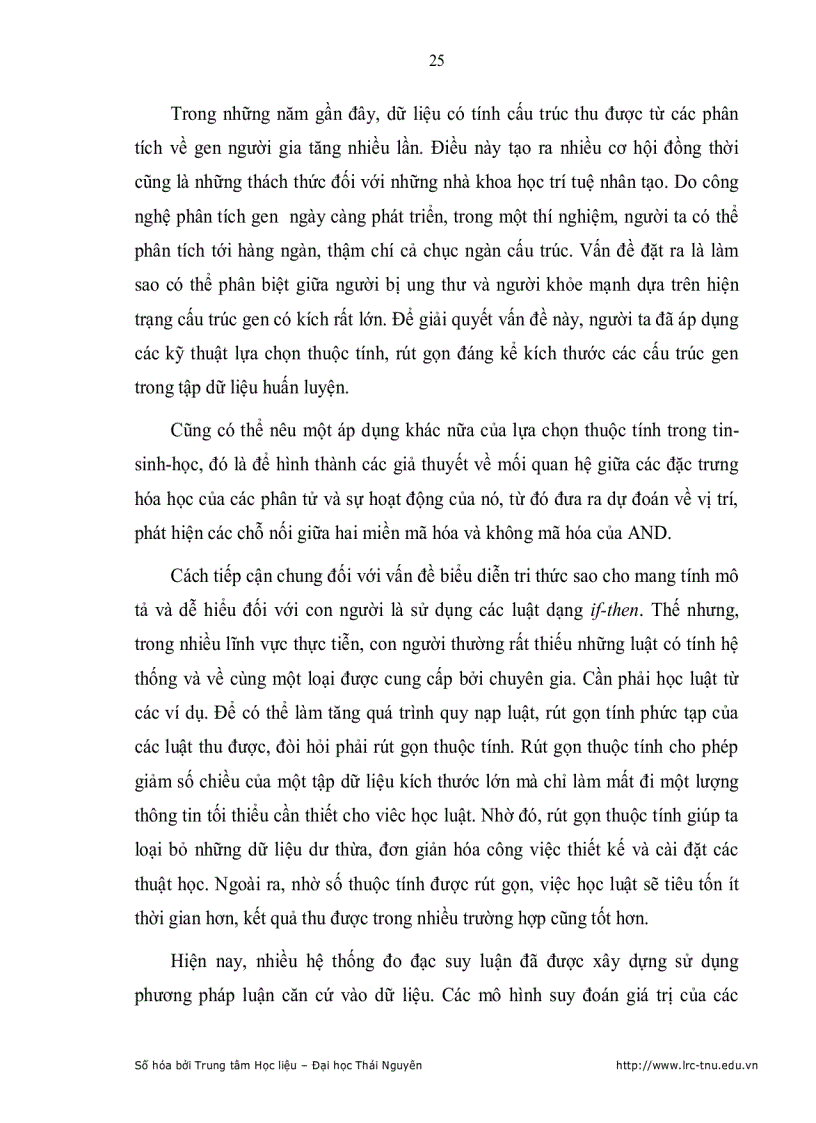 image for page Lựa chọn thuộc tính trong Khai Phá Dữ Liệu