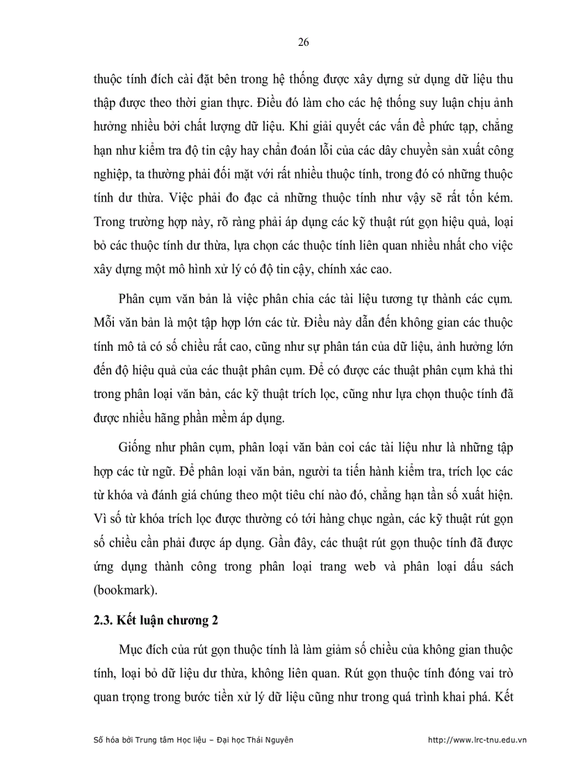 image for page Lựa chọn thuộc tính trong Khai Phá Dữ Liệu