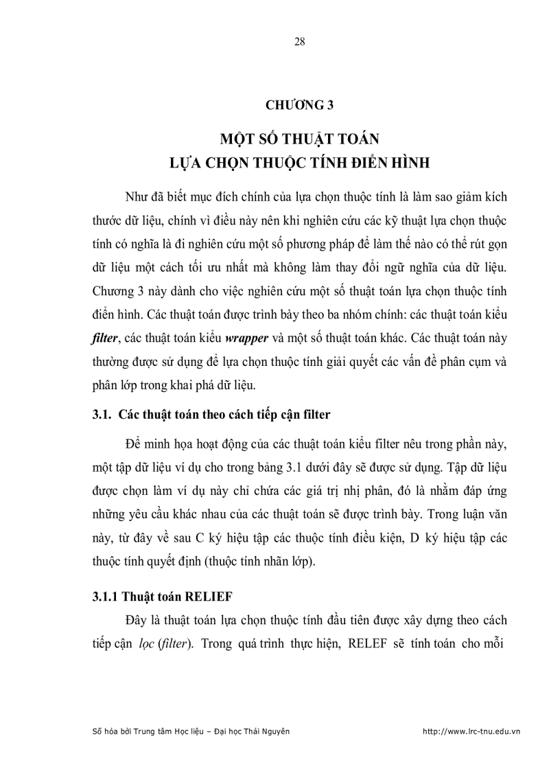 image for page Lựa chọn thuộc tính trong Khai Phá Dữ Liệu