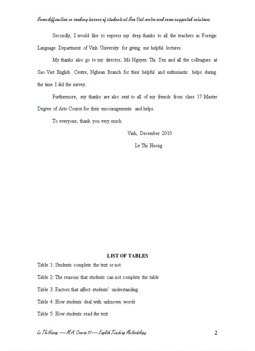 image for page Some dificultiies in reading lessons of students at Sao Viet Center and some suggested solutions