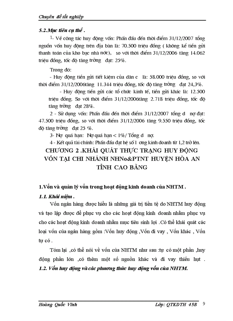 image for page Nâng cao hiệu quả huy động vốn tại NHNo PTNT Việt Nam chi nhánh Huyện Hoà An tỉnh Cao Bằng