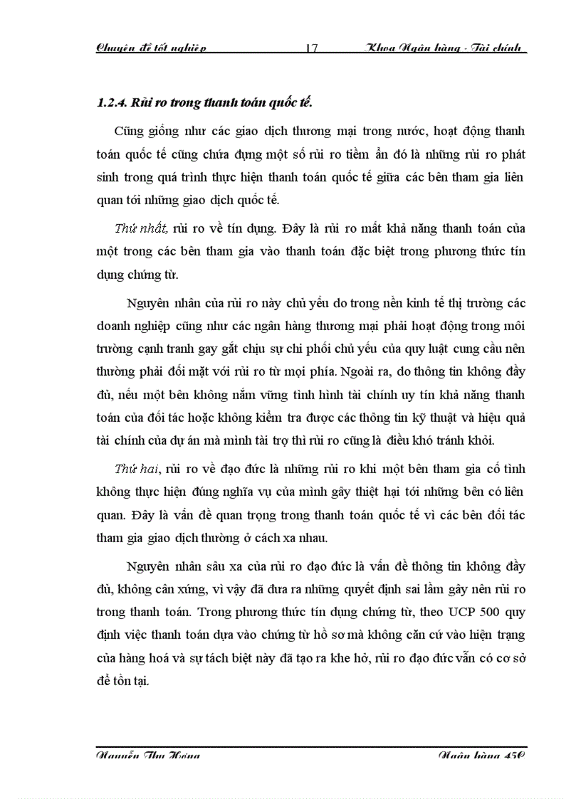 image for page Phát triển hoạt động thanh toán quốc tế tại của Ngân hàng nông nghiệp và phát triển nông thôn Việt Nam chi nhánh Tây Hà Nội
