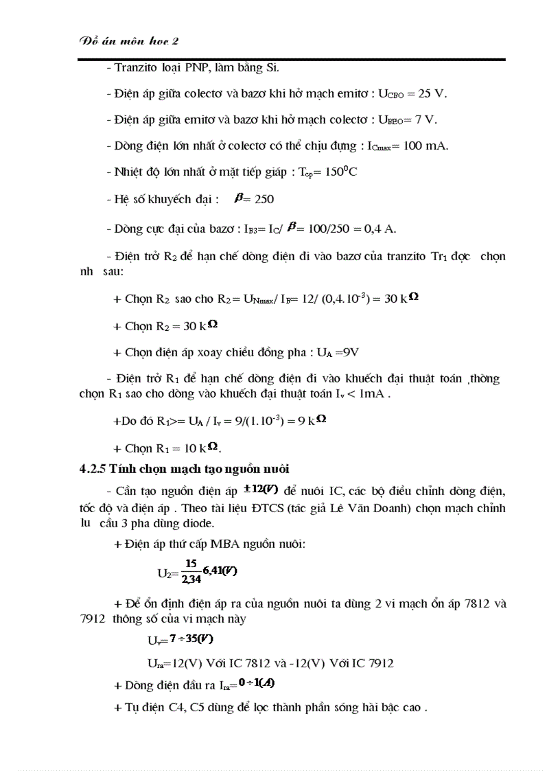 image for page Cải tạo mạch điện cho máy bào giường 7210 sử dụng phần mềm Matlab mô phỏng và khảo sát hệ thống