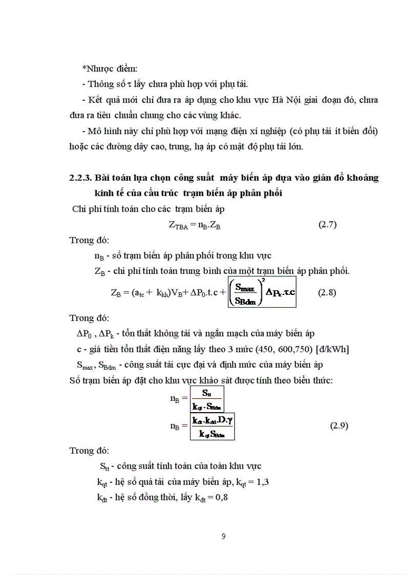 image for page Luận Văn Tốt Nghiệp Nghiên cứu cấu trúc tối ưu của mạng điện