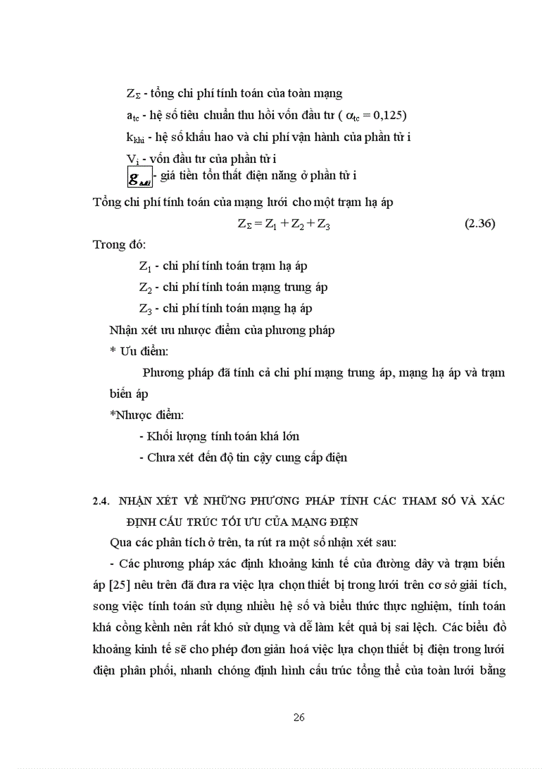 image for page Luận Văn Tốt Nghiệp Nghiên cứu cấu trúc tối ưu của mạng điện