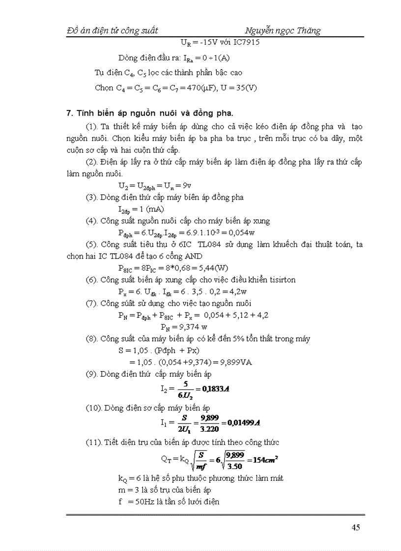 image for page Thiết kế nguồn cấp điện cho động cơ motor KTDL không đảo chiều