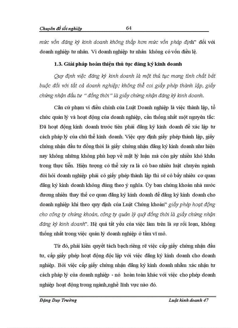 image for page Chế độ pháp lý về đăng ký kinh doanh đối với các loại hình doanh nghiệp theo quy định của Luật doanh nghiệp 2005 Thực tiễn áp dụng trên địa bàn tỉnh Điện Biên