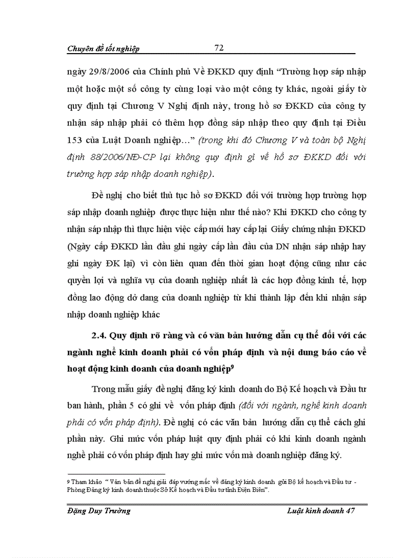 image for page Chế độ pháp lý về đăng ký kinh doanh đối với các loại hình doanh nghiệp theo quy định của Luật doanh nghiệp 2005 Thực tiễn áp dụng trên địa bàn tỉnh Điện Biên