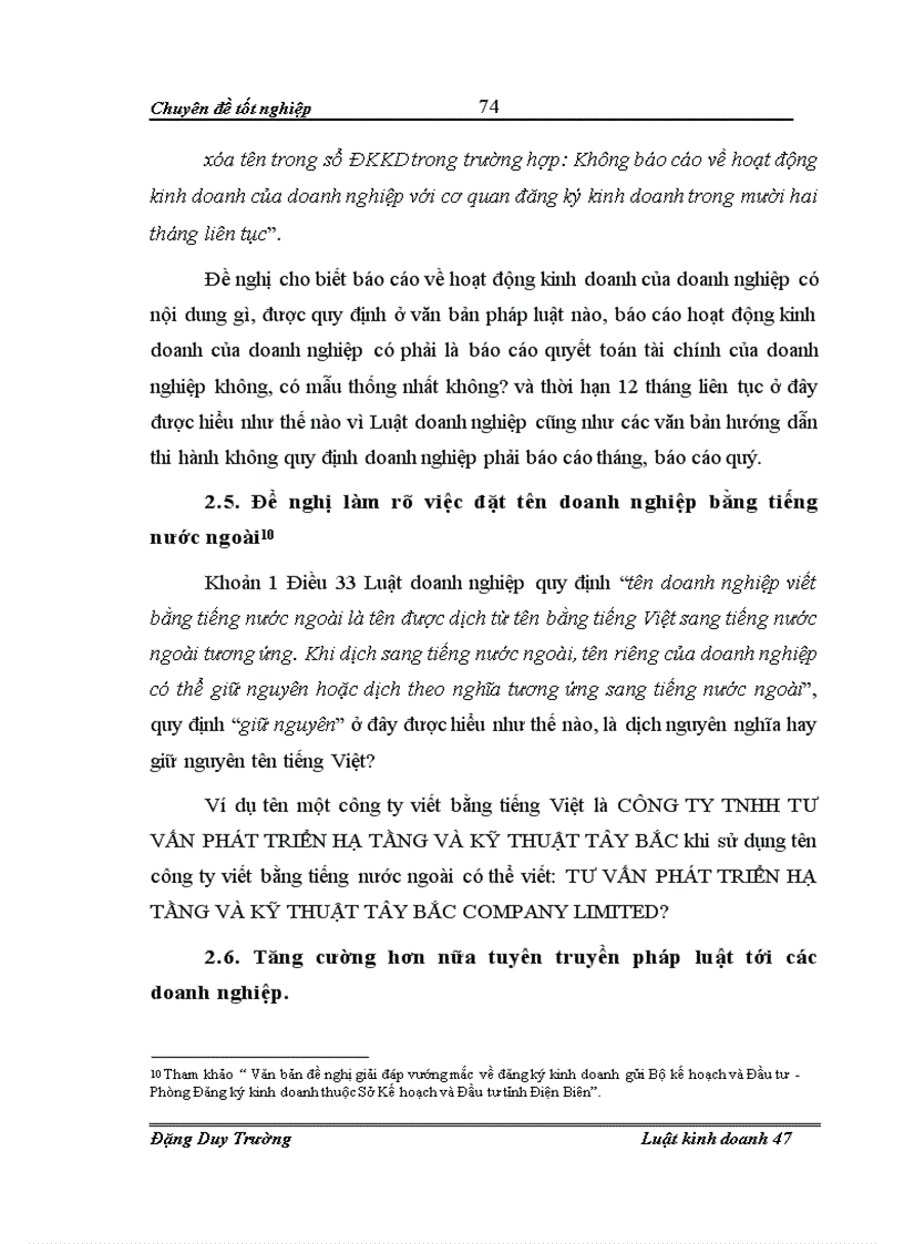 image for page Chế độ pháp lý về đăng ký kinh doanh đối với các loại hình doanh nghiệp theo quy định của Luật doanh nghiệp 2005 Thực tiễn áp dụng trên địa bàn tỉnh Điện Biên