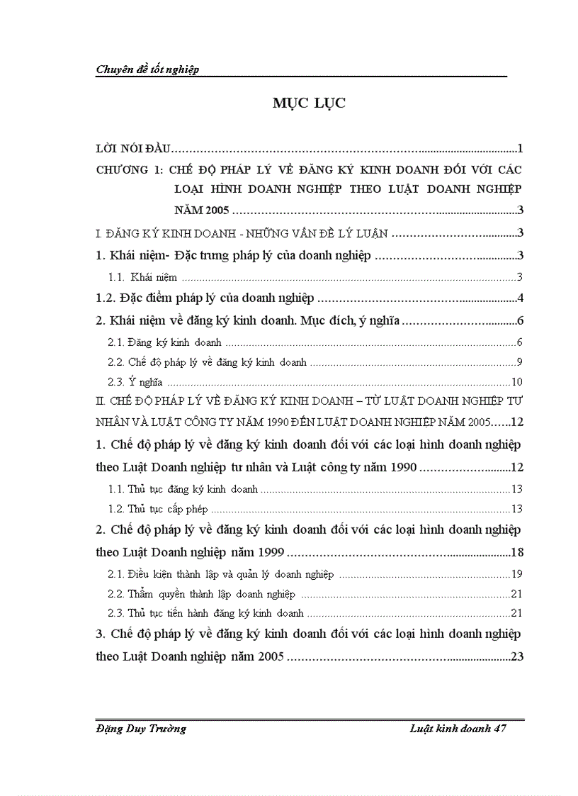 image for page Chế độ pháp lý về đăng ký kinh doanh đối với các loại hình doanh nghiệp theo quy định của Luật doanh nghiệp 2005 Thực tiễn áp dụng trên địa bàn tỉnh Điện Biên