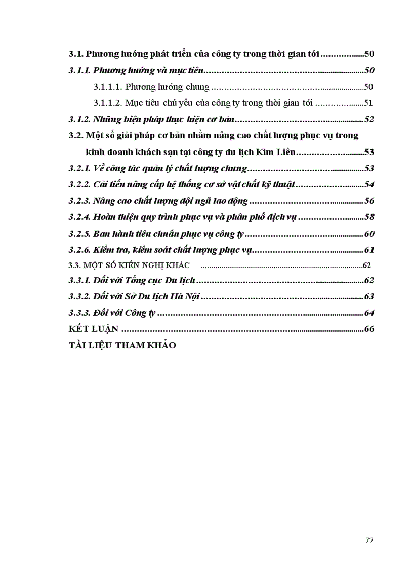 image for page Giải pháp chủ yếu nhằm nâng cao chất lượng phục vụ trong kinh doanh khách sạn du lịch kim liên