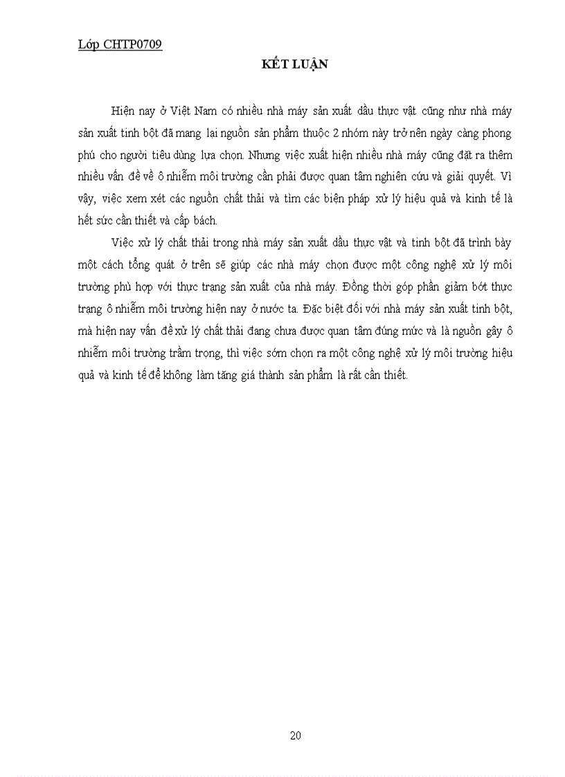 image for page Xử lý ô nhiễm môi trường trong nhà máy chế biến dầu và tinh bột
