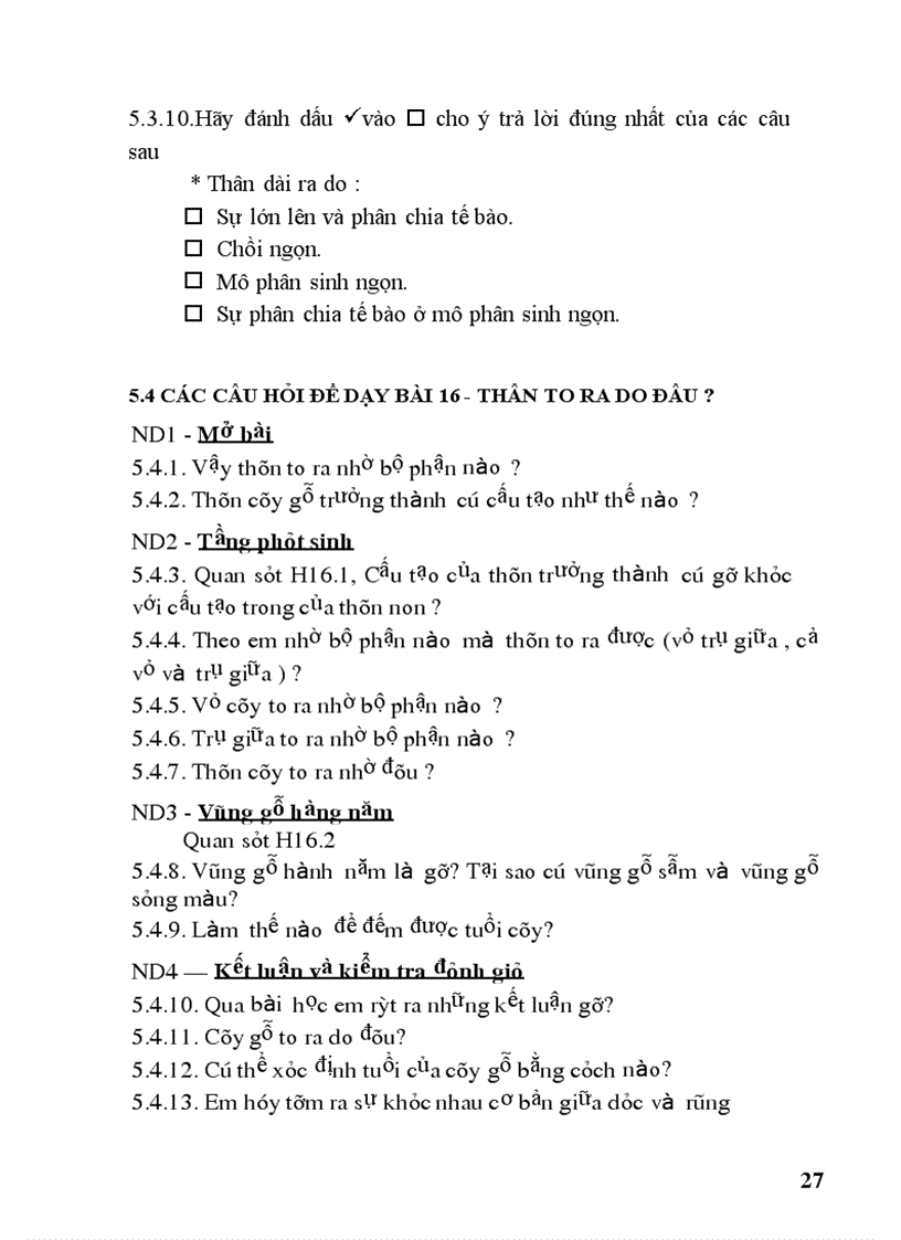 image for page Xây dựng câu hỏi theo hướng phát huy năng lực của học sinh trong dạy học các bài 12 13 14 16 sinh học 6 ở trường trung học cơ sở