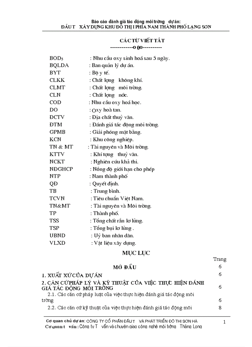 image for page Đánh giá tác động môi trường dự án đầu tư xây dựng khu đô thị i phía nam thành phố lạng sơn