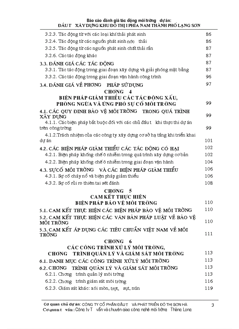 image for page Đánh giá tác động môi trường dự án đầu tư xây dựng khu đô thị i phía nam thành phố lạng sơn