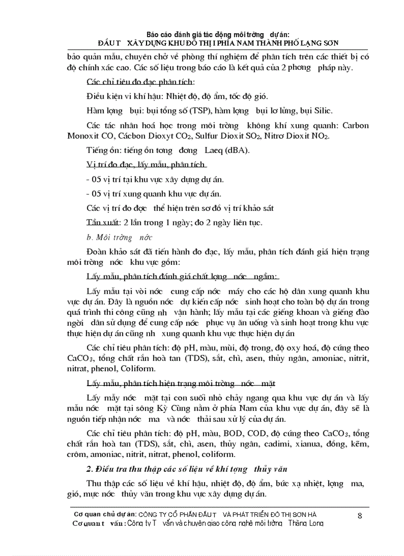 image for page Đánh giá tác động môi trường dự án đầu tư xây dựng khu đô thị i phía nam thành phố lạng sơn
