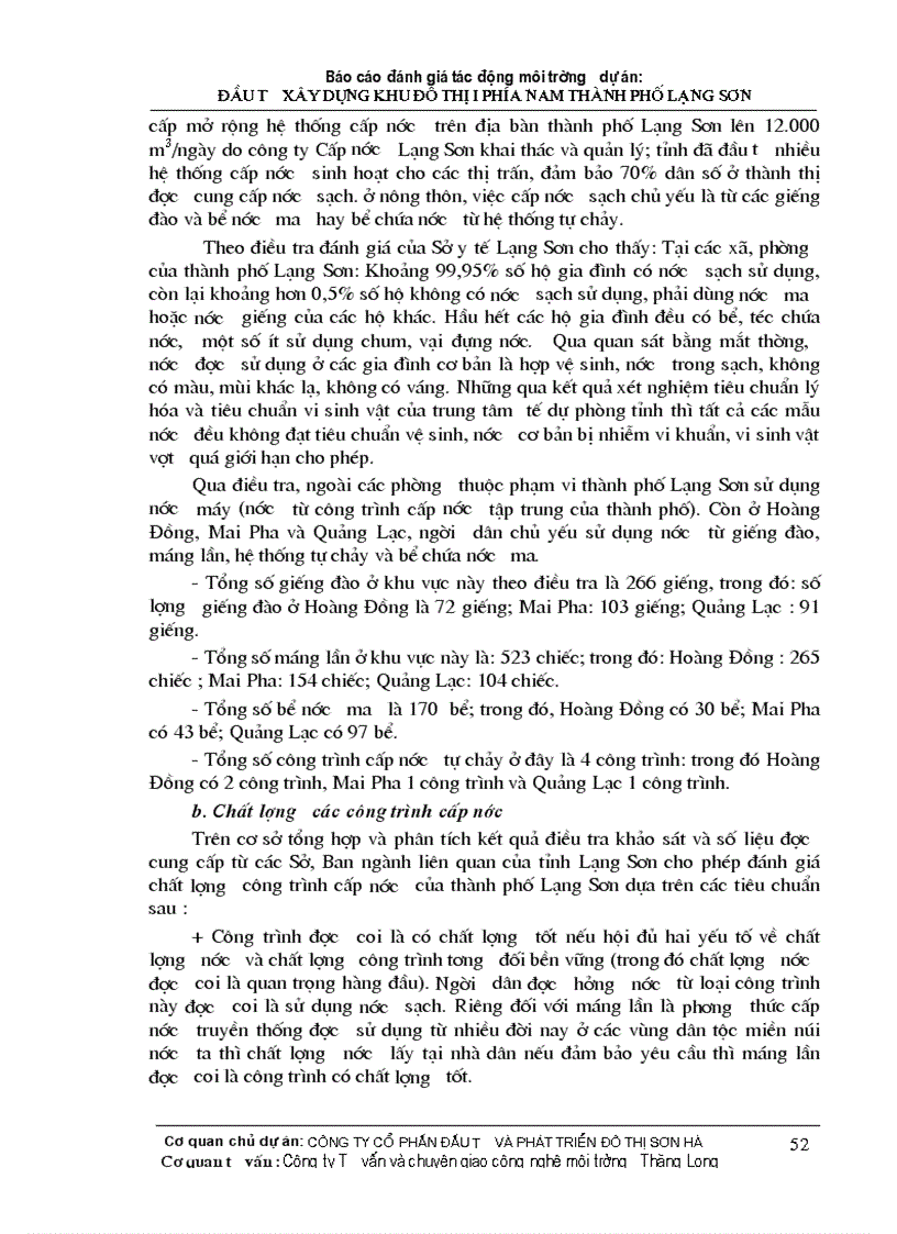 image for page Đánh giá tác động môi trường dự án đầu tư xây dựng khu đô thị i phía nam thành phố lạng sơn