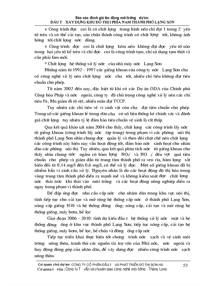image for page Đánh giá tác động môi trường dự án đầu tư xây dựng khu đô thị i phía nam thành phố lạng sơn